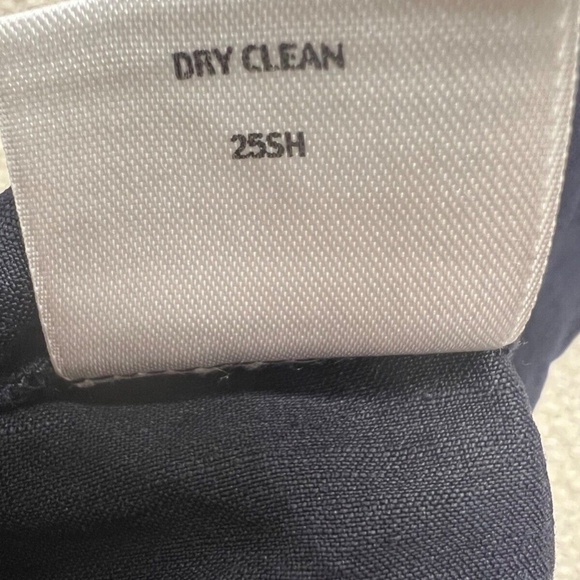 Eileen Fisher Pants Women PL Black Tapered Linen Viscose Minimalist Timeless - Picture 7 of 16